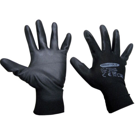 12PAIA GUANTI NYLON POLIURETANO ECO-LITE NERO TG.10 (1/2)