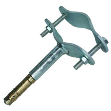1PZ STAFFA CON TASSELLO PER TUBO ANTENNA 50 MM DAL MURO FIG.4 (1/2)