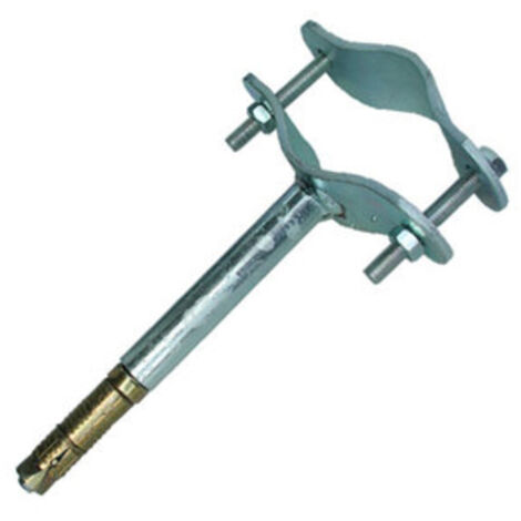1PZ STAFFA CON TASSELLO PER TUBO ANTENNA 100 MM DAL MURO FIG.4 (1/2)