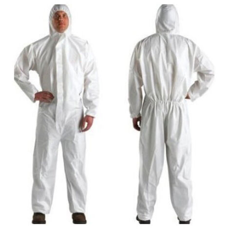 Tuta Da Lavoro Monouso - Bianca, Taglia XXL, 40g, NERI SPA