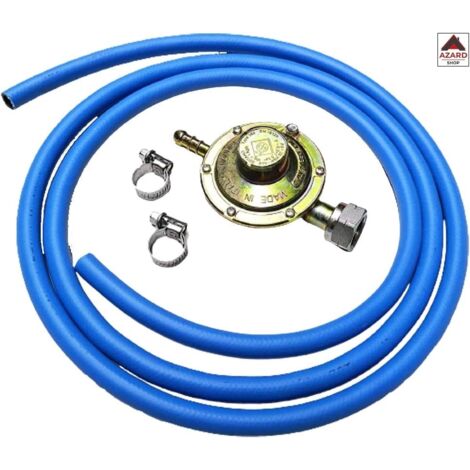 KIT PER STUFA A GAS INFRAROSSI Set 3 Pezzi -REGOLATORE FISSO 2 MT E 2 Fascette Stringitubo In Acciaio 50252817 - Foto 9