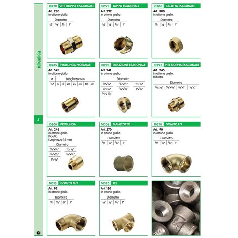 IDROPULITRICE Ottone Maschio X FEMMINILE M22 RACCORDI (CINQUE & Dieci CONFEZIONI - Foto 4