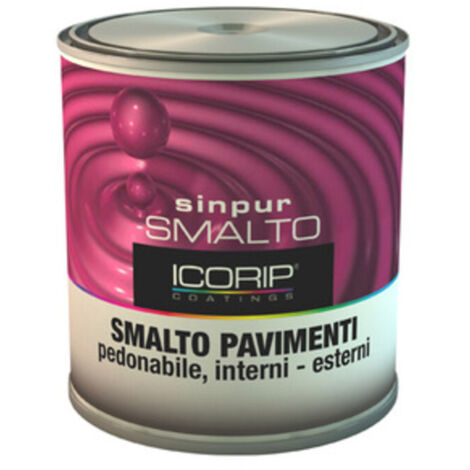 6PZ SMALTO SINPUR ROSSO X PAVIMENTO DA LT.0,750 (1/2)