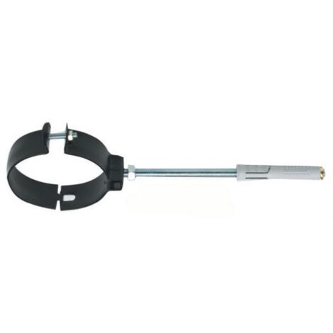 1PZ COLLARE PESANTE PER TUBO D 12 CM NERO