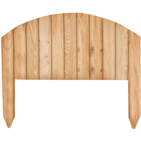 Steccato Vampiro ad arco in legno di pino impregnato cm 55x47 recinto per giardino
