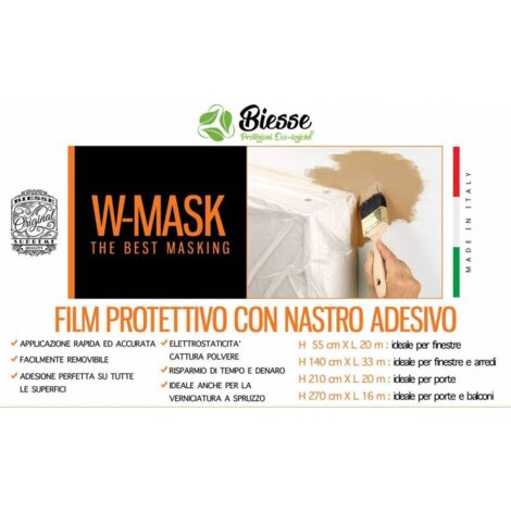 W-MASK FILM PROTETT.+NASTRO ADES. CM55X20MT BIESSE PACKAGING PZ 1,0