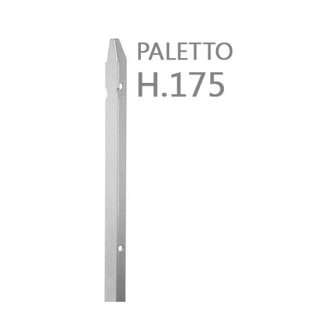 Palo Zincato 175cm VERDELOOK Palo Ferro Zincato A T - Altezza 175cm Base 3x3cm Per Recinzioni Palo Sezione T 175cm - 2