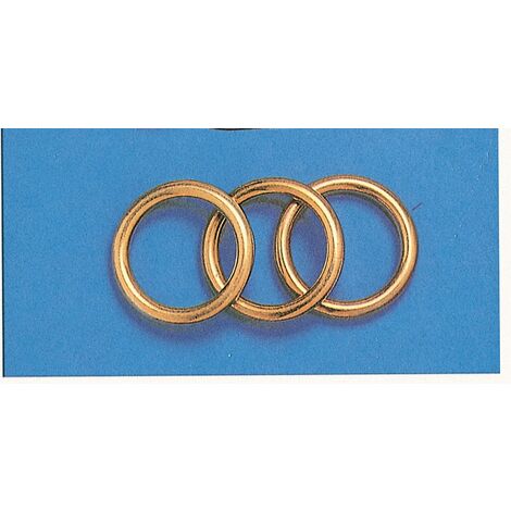 Anelli Per Tende Placcati In Ottone Cavo, 20 Mm, A Forma Di
