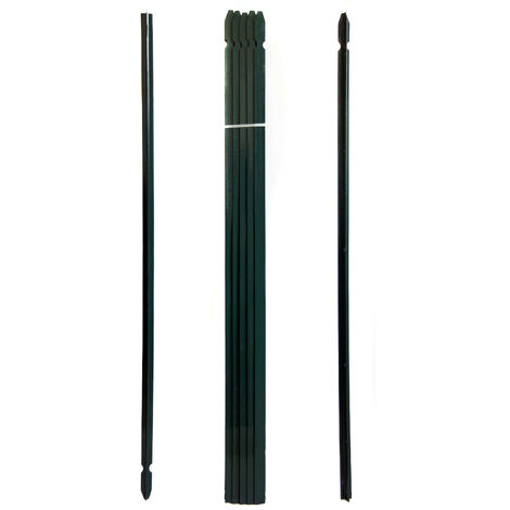 PALO A T ALTEZZA 250 CM PER RECINZIONE PLASTIFICATO, PALETTO PER RECINZIONE IN FERRO SEZIONE T MM 30X30X3 VERDE