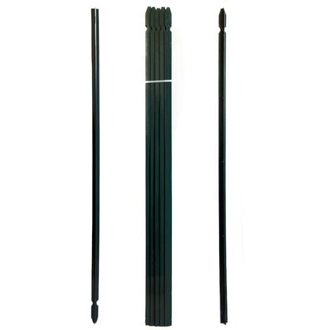 PALO PALETTO IN FERRO A T PLASTIFICATO VERDE PER RETE RECINZIONE METALLICA ALTEZZA 200 CM 10 PZ | Leroy Merlin
