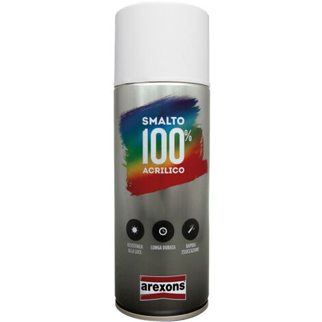 SIRFLEX Spray Acrilico Nero Opaco RAL 9005 Da 400 Ml - Per Ritocchi Carrozzeria Auto E Moto, Essiccazione Rapida