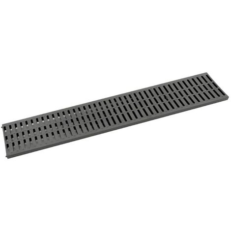 1PZ GRIGLIA PLASTICA PER CANALETTA A15 cm 100 x 19,8 x H. 3,6