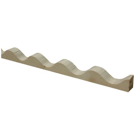 1PZ PROFILO IN LEGNO ONDULATO cm 200