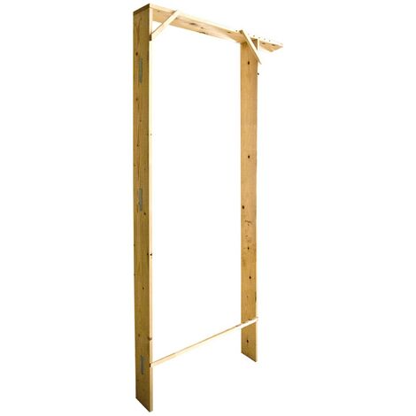 1PZ FALSO TELAIO IN LEGNO PER PORTE INTERNE luce netta cm 70/100 x 14,5 x h 215