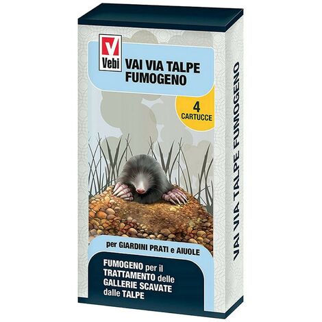 1CF CARTUCCE FUMOGENE ANTI-TALPA Vai via Talpe