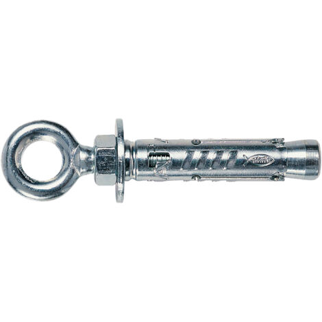 Tassello acciaio con occhiolo 'ta m-o' ta m10o ø 15 x 70 mm - m10 x 77
