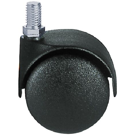 Cyclingcolors 4x Ruote Plastica 45mm Nero Rotelle Mobili Dura Carrello Piccole Guardaroba Cassetto Letto Porta Scorrevole | Leroy Merlin - Foto 3