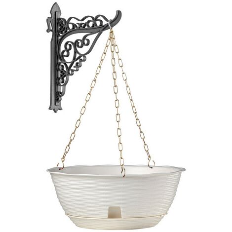 Ciotola Per Fiori In Plastica 80 Cm – Grande Vaso Rotondo In Polipropilene Per Giardino E Terrazzo – Nextrade Italia - 3