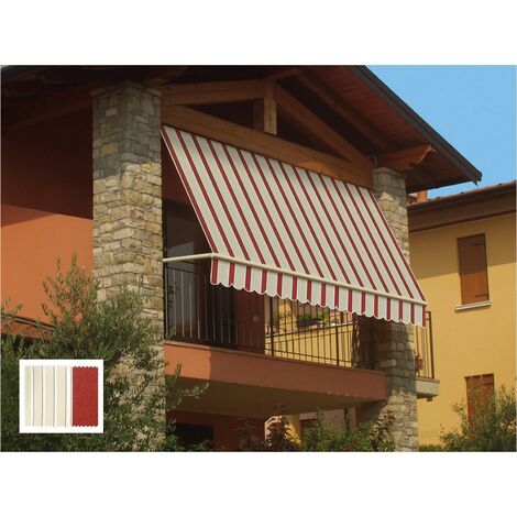 TENDA DA SOLE A CADUTA CM.300 X H.250 - GIALLO/BIANCO