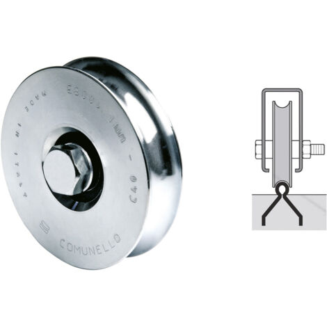 Puleggia In POM Con Cuscinetto A Sfera A Gola A U 6x27x7mm - Set Da 2, Precisione ABEC3, Per Guide Lineari
