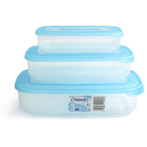 Contenitore in vetro rettangolare con coperchio ermetico con Clips