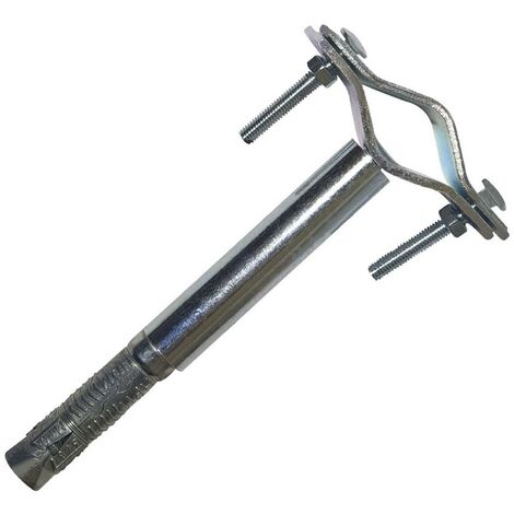 1PZ ZANCA AD ESPANSIONE PER PALO ANTENNA cm 15,5 - ancoraggio 25  50 mm