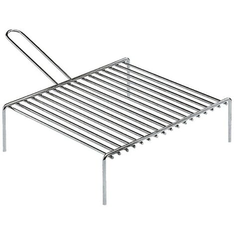 GRIGLIE GRATICOLA PER CAMINO E BARBECUE - CON MANICO 35x60