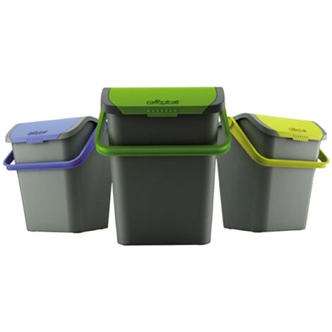 1PZ PATTUMIERA PER RACCOLTA DIFFERENZIATA 'ECOLOGIC' 28 lt. - cm 38 x 36,5 x h 37