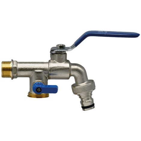 1PZ RUBINETTO CON PRESA SUPPLEMENTARE 1/2x3/4
