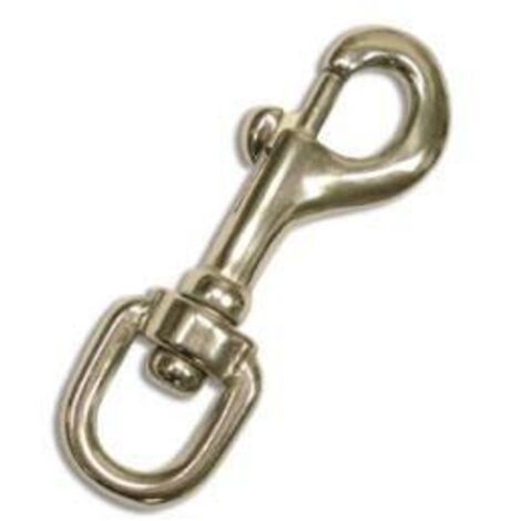 Set 5 Moschettoni Girevoli In Acciaio - Gancio Con Occhiello Rotante Per Animali, Chiavi E Altro - Foto 5