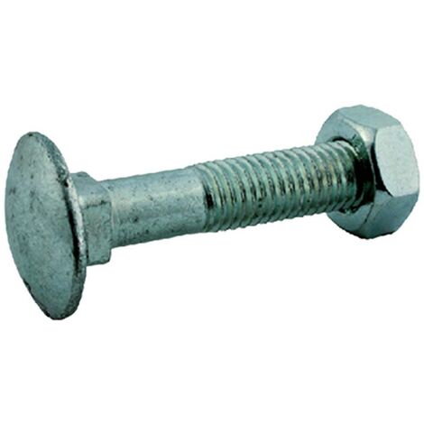 100PZ BULLONE ZINCATO TESTA TONDA T.T.Q.S.T.D.E. 5 x  60