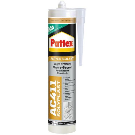 1PZ SILICONE ACRILICO PER LEGNO E PARQUET 'PATTEX AC41 ml 300 - Pino