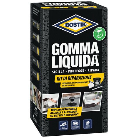 KIT RIPARAZIONE GOMMA LIQUIDA IMPERMEABILIZZANTE 5 PEZZI