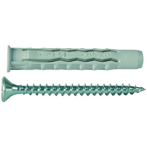 Tassello Tasselli In Nylon Con Vite Gl6 Vps 6 X 30 Vite 4,5 X 40 Cf. 100 Pz