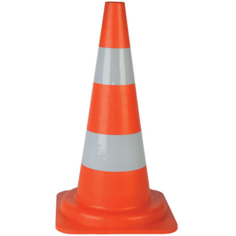 Lot De 4 Cônes De Signalisation Télescopiques 45cm - Orange Réfléchissant - Plivables