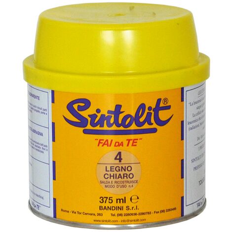 1PZ SINTOLIT LEGNO CHIARO/SCURO 'FAI DA TE' Ml 375 - Legno Chiaro/scuro - Foto 5