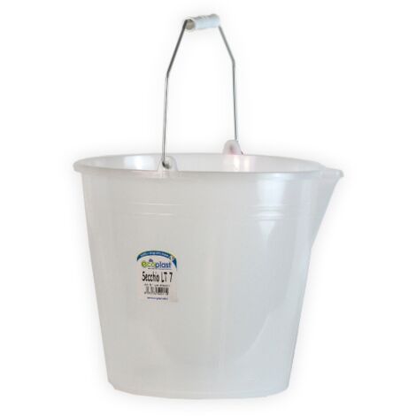Secchio con beccuccio color azzurro con impugnatura ergonomica in plastica -12 litri