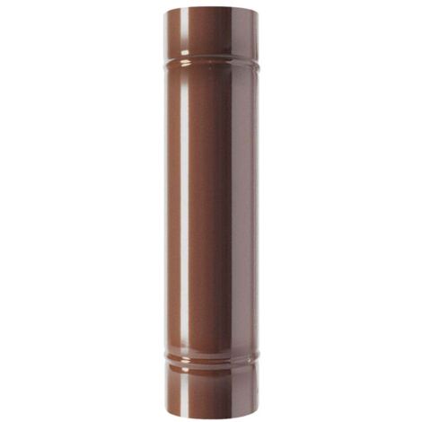1PZ TUBO SMALTATO PER STUFE cm  50 Ã¸ 13 marrone (1/4)