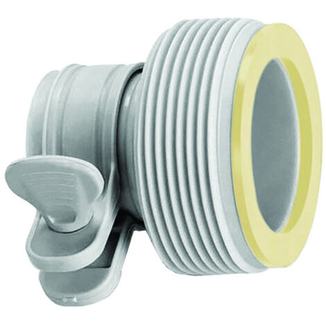 Raccordi Per Piscine Bestway 58236 Adattatore Tubo Per Piscina Fuori Terra, Grigio, 2 Pezzi Adattatore Per Valvole A Stantuffo
