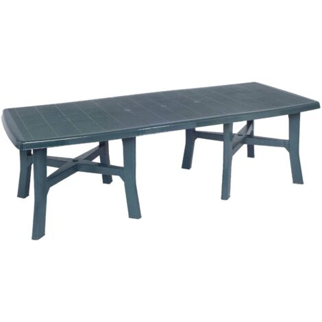 Tavolo Allungabile Trio A 6 Gambe VidaXL - Antracite, 216 X 90 X 72 Cm, In Plastica Resistente, Portata Massima 75 Kg