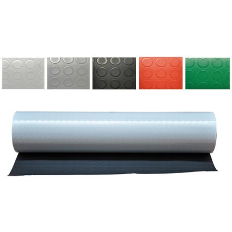 1ROTOLO TAPPETO A BOLLE mt. 1 x 25 antracite sp. 1,3 mm