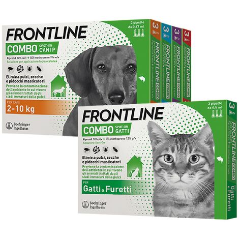 Front Line Combo Gatti - 3 Pipette Antiparassitario Per Pulci E Zecche - Foto 10
