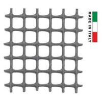 1ROTOLO RETE IN PLASTICA QUADRA ANTRACITE MM.10X10 - maglia mm.10x10 - altezza cm.1