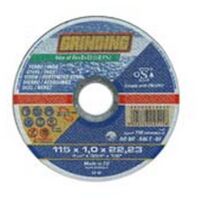 50PZ DISCHI TAGLIO SOTTILE CENTRO PIANO FERRO/INOX mm115x1,0 foro 22,2