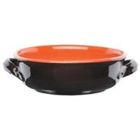 5PZ casseruola in terracotta 2 manici brunella - cm.16