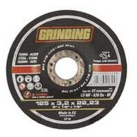 10PZ DISCHI TAGLIO CENTRO DEPRESSO FERRO MM.125 mm125x3,2 foro 22,2