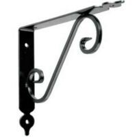 20PZ MENSOLE ORNAMENTALI BRACKETS NERE - mm.110x140x25
