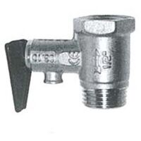 1PZ VALVOLA DI SICUREZZA PER SCALDABAGNO CON LEVA ART.367 - MF 1/2"