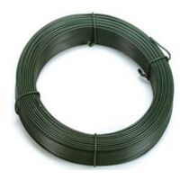 1ROTOLO FILO FERRO PLASTIFICATO VERDE MATASSE MT.100 n17 filo mm2,8 tensione
