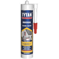 Tytan Silicone acetico Universale Antimuffa Infissi tubi Legno Vetro 280 ml Nero